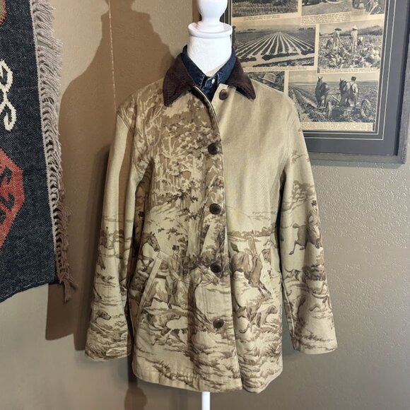 ***SOLD*** Vintage Ralph Lauren Equestrian Barn Coat Size P/S - Picture 6 of 7